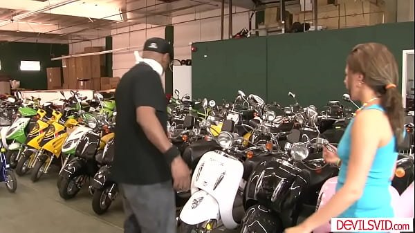 Petite Danica Dillan getting dp fucked by three black men