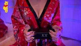 Kimono Step Sis ASMR 3Dio Massage, Tapping, Scarching, Relaxing Trigger Sounds | 和服港女繼妹耳朵按摩放鬆助眠,香港語