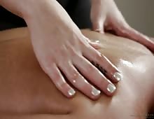 Masseuse Oiling Up And Fingering Her Customer