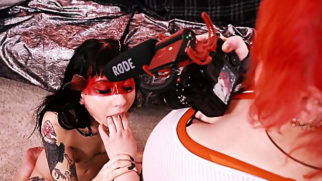 Masked Men Share Their Performance With The Same Women In Gangbang