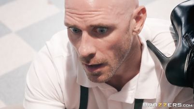 Bald Headed Stud Johnny Sins Fucks Bitchy Blonde Chick