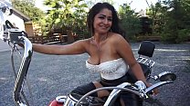 Maya Rati, Pleasures Herself On A Harley Davidson   Maya